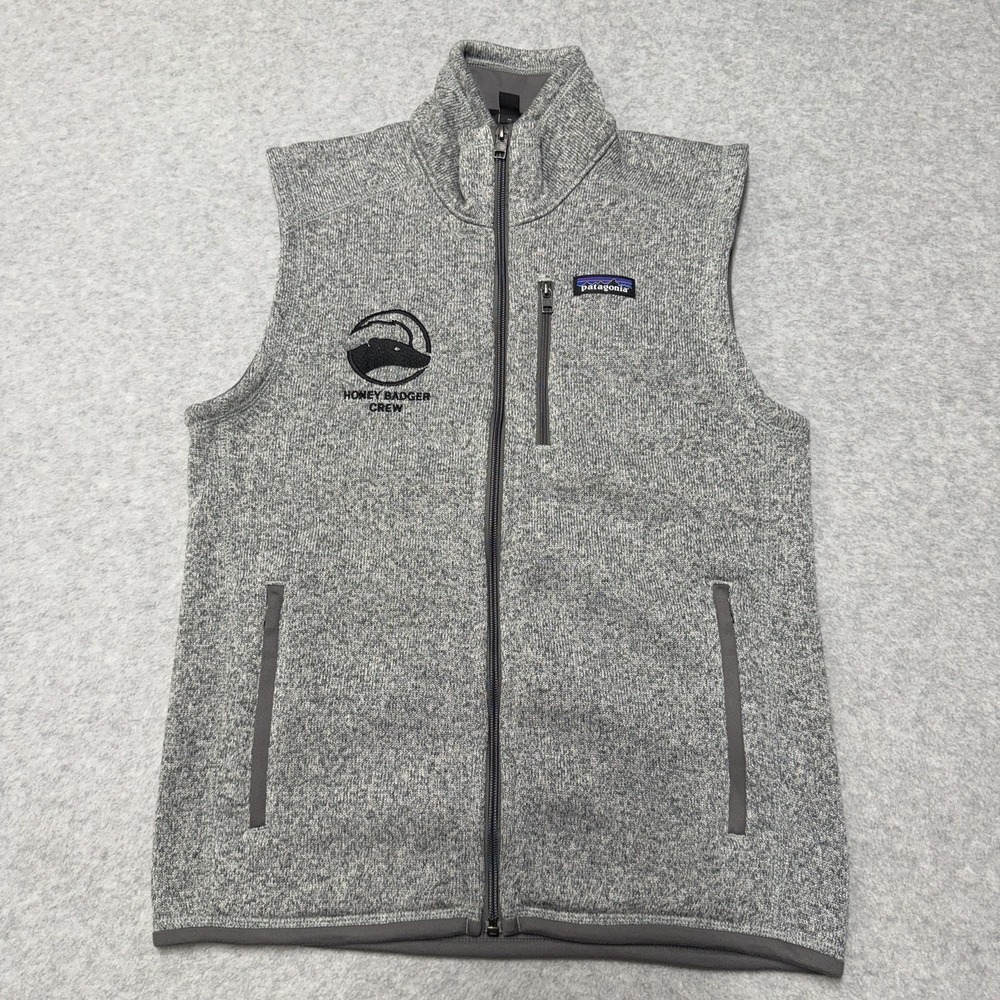 Patagonia Better Sweater Vest Mens Small Gray Fleece Full Zip Hiking Outdoors